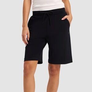 Cozy Earth Brushed Bamboo Bermuda Shorts Black - Women’s Size XXL